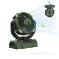 New Arrival: 10000mAh Portable LED Light with Outdoor Camping Air Cooling and Rotating Timing Rechargeable Fan